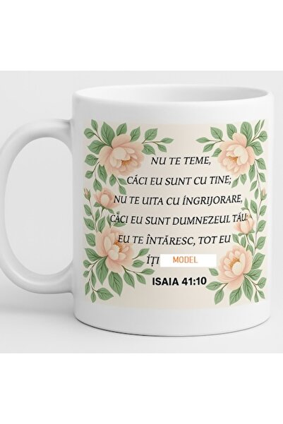 OEM Cană personalizată cu verset biblic - Isaia 41:10