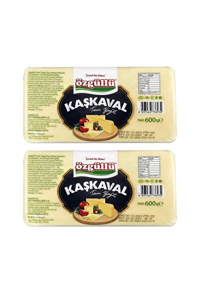 Özgüllü Kaşkaval Peyniri 600 gr x 2 Adet