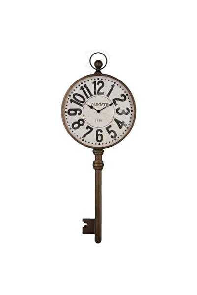 Generic Dave Key Design Metal Analog Wall Clock Bronze 101 x 39 cm
