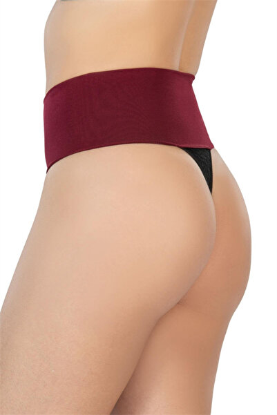 Modenya Bordo MI 2048 Seamless Çift Renk String Korse