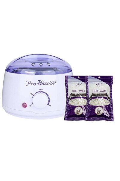 pro wax 100 جهاز تسخين الشمع Pro-Wax100 مع قطعتين من الشمع الساخن