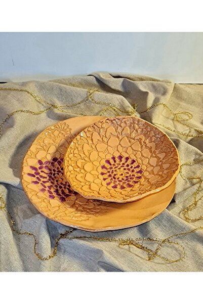 senseoftouch Lace Presentation Plate Handmade Ceramic