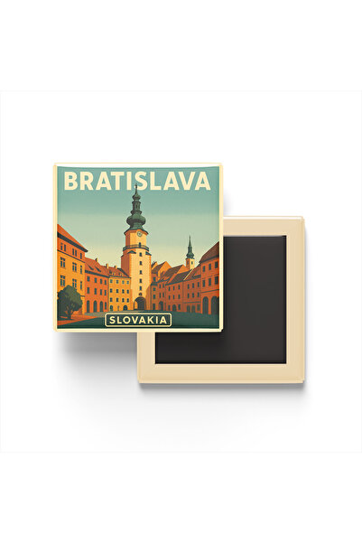 iBerk Mıknatıslı Buzdolap Magneti - Bratislava Slovakya - Aziz Michael Kapısı...