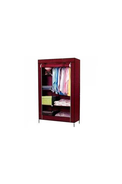 OEM Dulap pentru Haine, Dressing din panza, schelet metalic, 105x45x170 cm