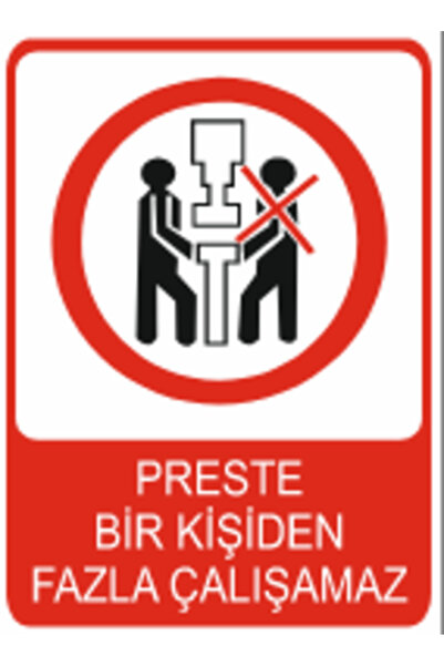 HiperAD Reklam علامة تحذيرية من نوع PRESTE لا يمكنها العمل لأكثر من شخص واحد،...