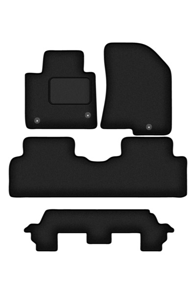 Other Covorașe velur negre Kia Carens IV 7S 13-18