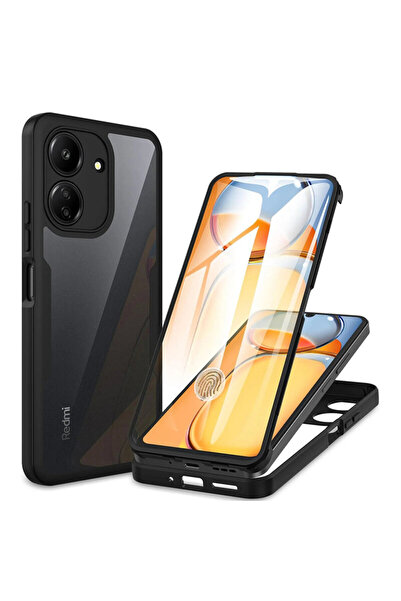 Techsuit Θήκη 360° για Xiaomi Redmi 13C 4G ColorVerse, μαύρη