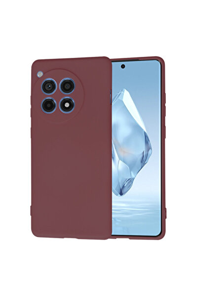 Techsuit Силиконов калъф OnePlus 12R SoftFlex, бордо