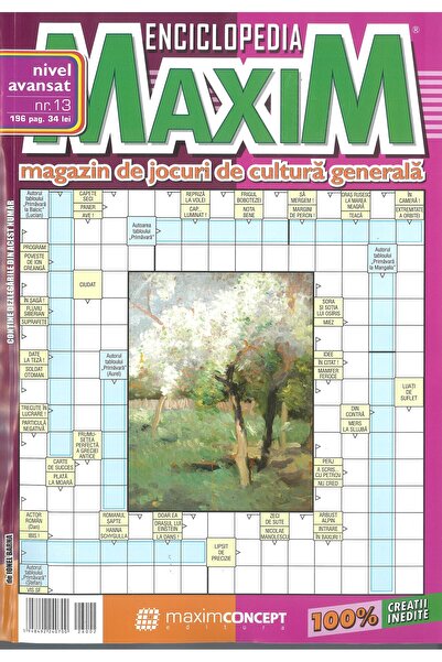 Maxim Colectia de integrame enciclopedia 12 - 13, nivel avansat - editura