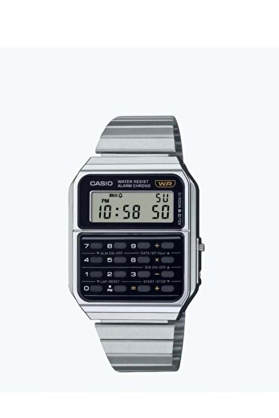 Casio Silver Digital Stainless Steel Strap Watch