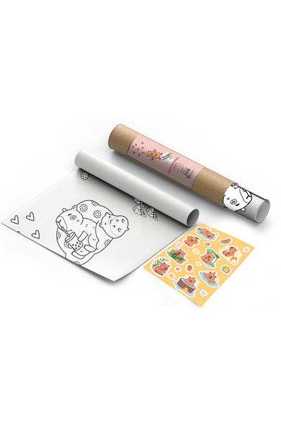 KESKİN COLOR Capybarra Roll Painting 30X250 cm *With Sticker Gift*