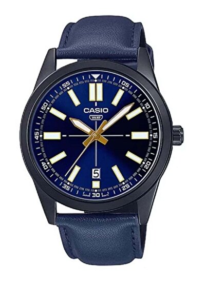 Casio Leather Analog Wrist Watch