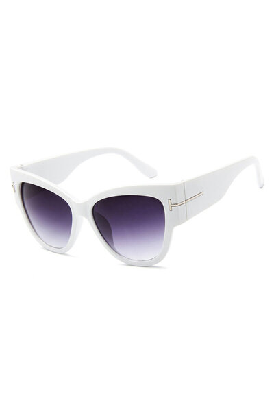 Techsuit Cat Eye Sunglasses for Women Techsuit, White