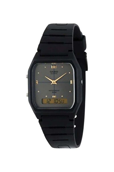 Casio Men's Resin Band Analog & Digital Watch AW-48HE-8AVDF - 38 mm - Black