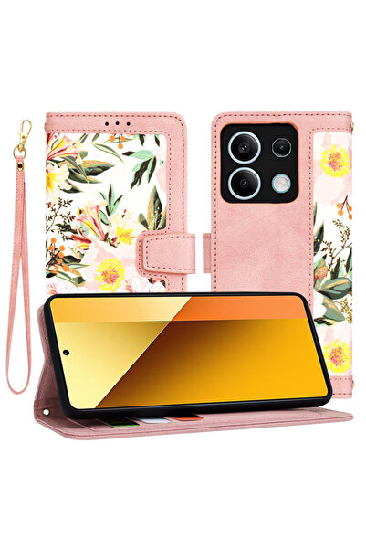 Techsuit Personalized Case for Girls Xiaomi Redmi Note 13 5G FlipCraft, Pink