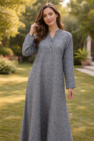 RONZA Women's jalabiya buttoned