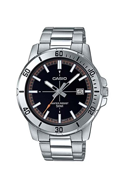 Casio Men's Water Resistant Analog Watch MTP-VD01D-1E2V - 49 mm - Silver