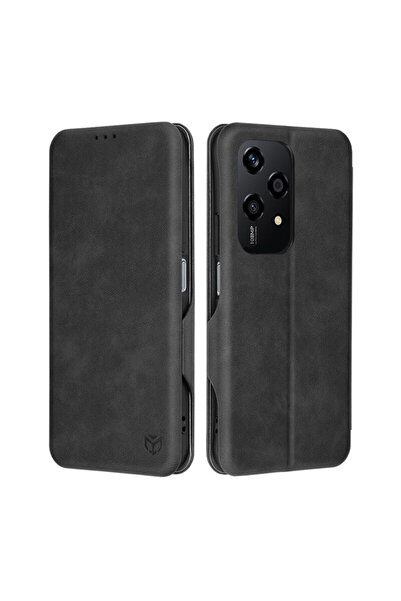 Techsuit Portofel Plus 360° pentru Honor 200 Lite, negru