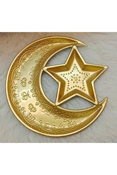 Generic Golden Star and Crescent Serving Plate