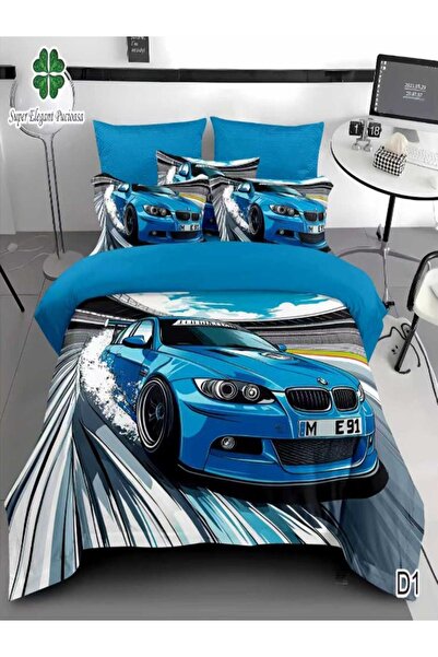 Pucioasa Premium 3D Duvet Cover Set with Stretchy Sheet – 6 Piece Set