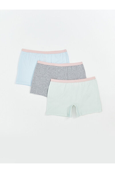 LC Waikiki Vizyon New Season Basic Girls' Boxer 3-Pack