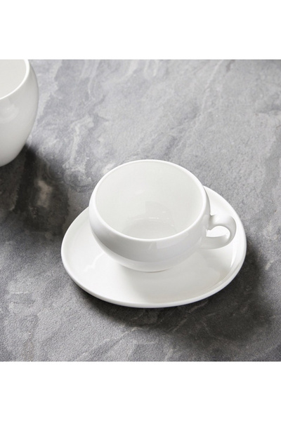 Generic Pebble Cup and Saucer Set - 220 ml