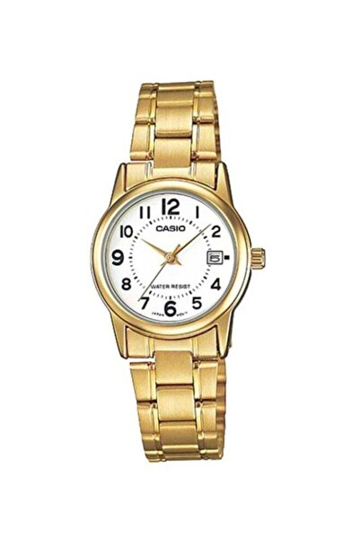 Casio Women's Dress Water Resistant Analog Watch LTP V002G - 7B - 25 mm - Gold