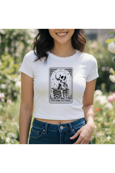 Velostra Women's Professional Overthinker Tarot Printed Basic Daily Use Unpri...