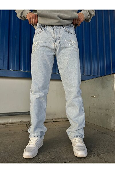 XPUPPETWEAR Loose Fit Jeans with Embroidery Detail