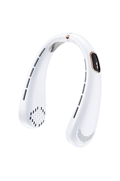 Techsuit Ventilator portabil de gât cu baterie H6, alb