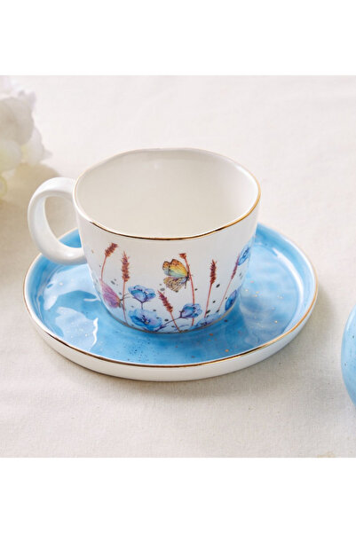 Generic Meadow Tea Cup and Saucer - 180 ml