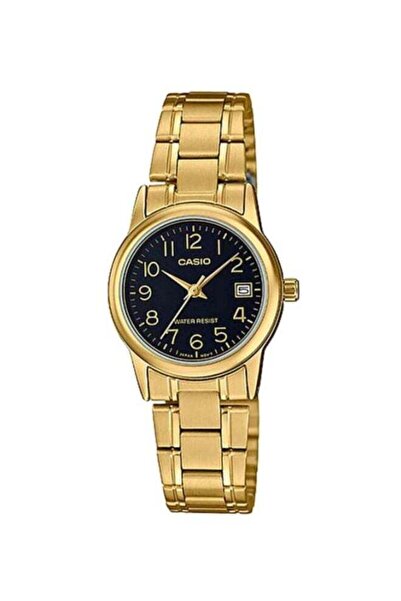 Casio Women's Water Resistant Analog Watch LTP-V002G-1BUDF - 25 mm - Gold