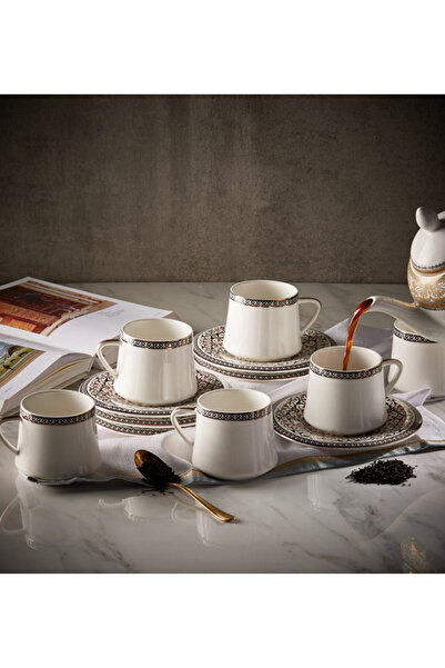 Generic Ebdaa 12-Piece Printed Tea Set - 190 ml