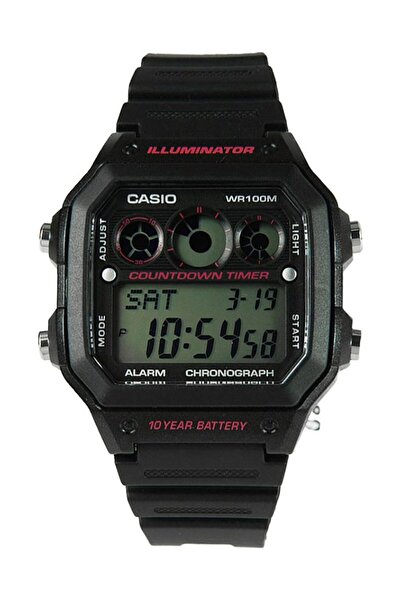 Casio Boys' Youth Series Quartz Digital Watch AE-1300WH-1A2VDF - 40 mm - Black