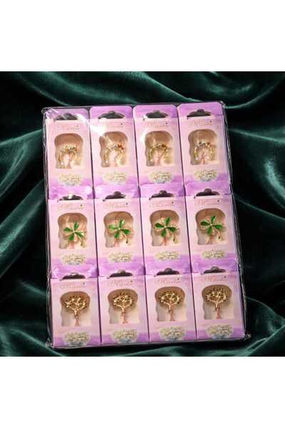 victiny Set de 10 broșe Mărțișor cu cutii și șnururi ambalate in cutii de car...