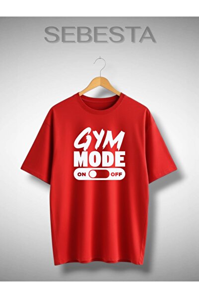 Sebesta Fashion Gym Mode on Printed Premium Oversize T-Shirt