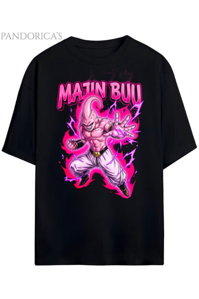 Grafftee Clothing Tricou unisex din bumbac cu design Dragon Ball Z MAJIN BUU ...
