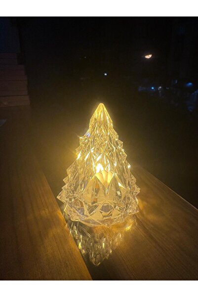 SÜRPRİZ ATÖLYESİ KRİSTAL IŞIKLI ÇAM AĞACI DEKORATİF AYDINLATMA