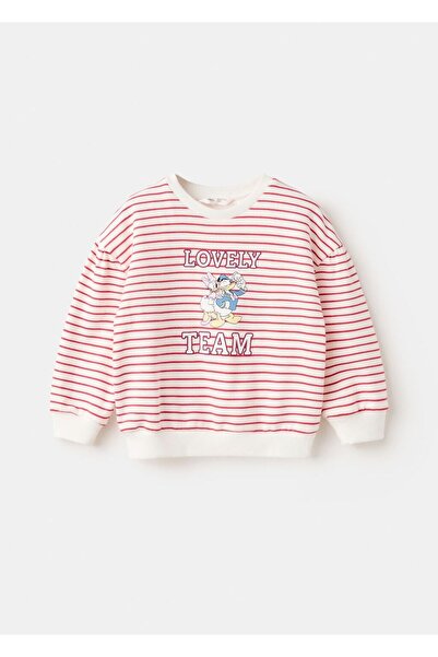 MANGO Baby Daisy pamuklu sweatshirt