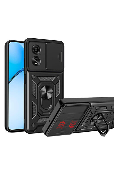 Techsuit Oppo A60 4G Camera Protection Case CamShield Series, Black