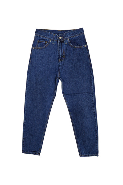 Datron Men's Navy Blue Boyfriend Ankle-Length Jeans