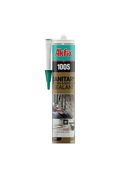 Akfix 100% White Sanitary Silicone 280 ml – Bathroom and Kitchen Sealant
