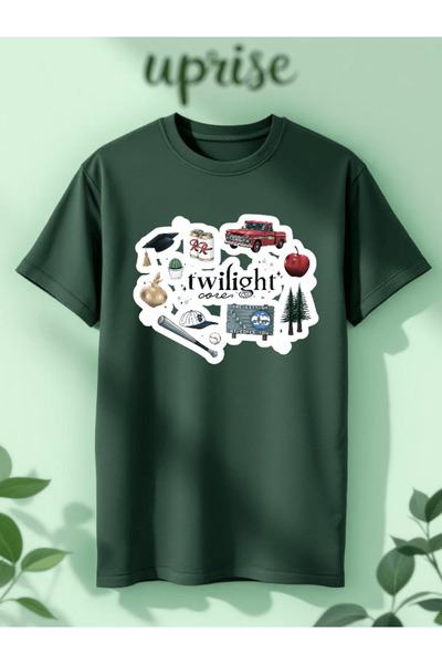 Vordevia Twilight Printed Cotton Oversize T-Shirt