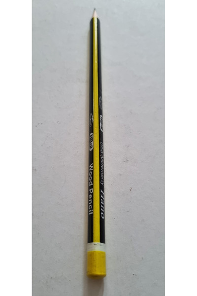 Modellino 1 Adet Hano HB-2 Wood Pencil Üçgen Neon Mercanlı Kurşun Kalem - Ren...