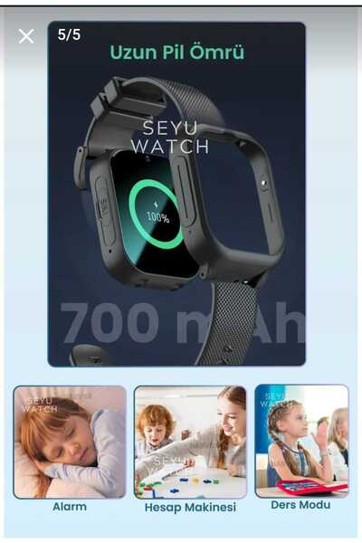 okeymag WATCH HX Kids 4G Max Sim Kartlı Harvox Akıllı Çocuk Saati Gps Konum T...
