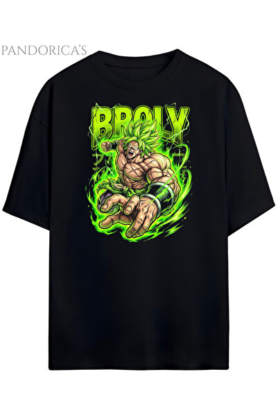 Grafftee Clothing Tricou unisex din bumbac cu design Dragon Ball Z BROLY Pand...