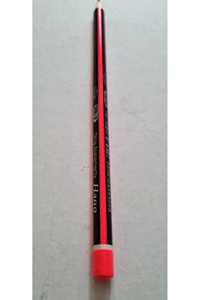 Modellino 1 Adet Hano HB-2 Wood Pencil Üçgen Neon Mercanlı Kurşun Kalem - Ren...