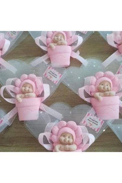 SEMA TASARIM ) Kokulu Taş Bebek Magnet – Ayıcıklı Bebek Figürlü Magnet