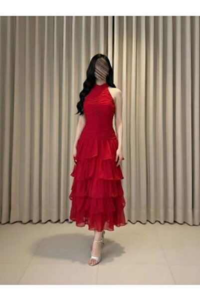 HOOR DRESSES Lamar Red Dress
