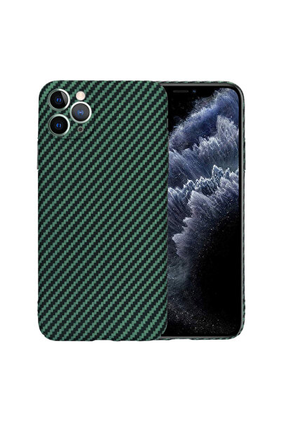 Techsuit iPhone 11 Pro Max Carbonite FiberShell, green